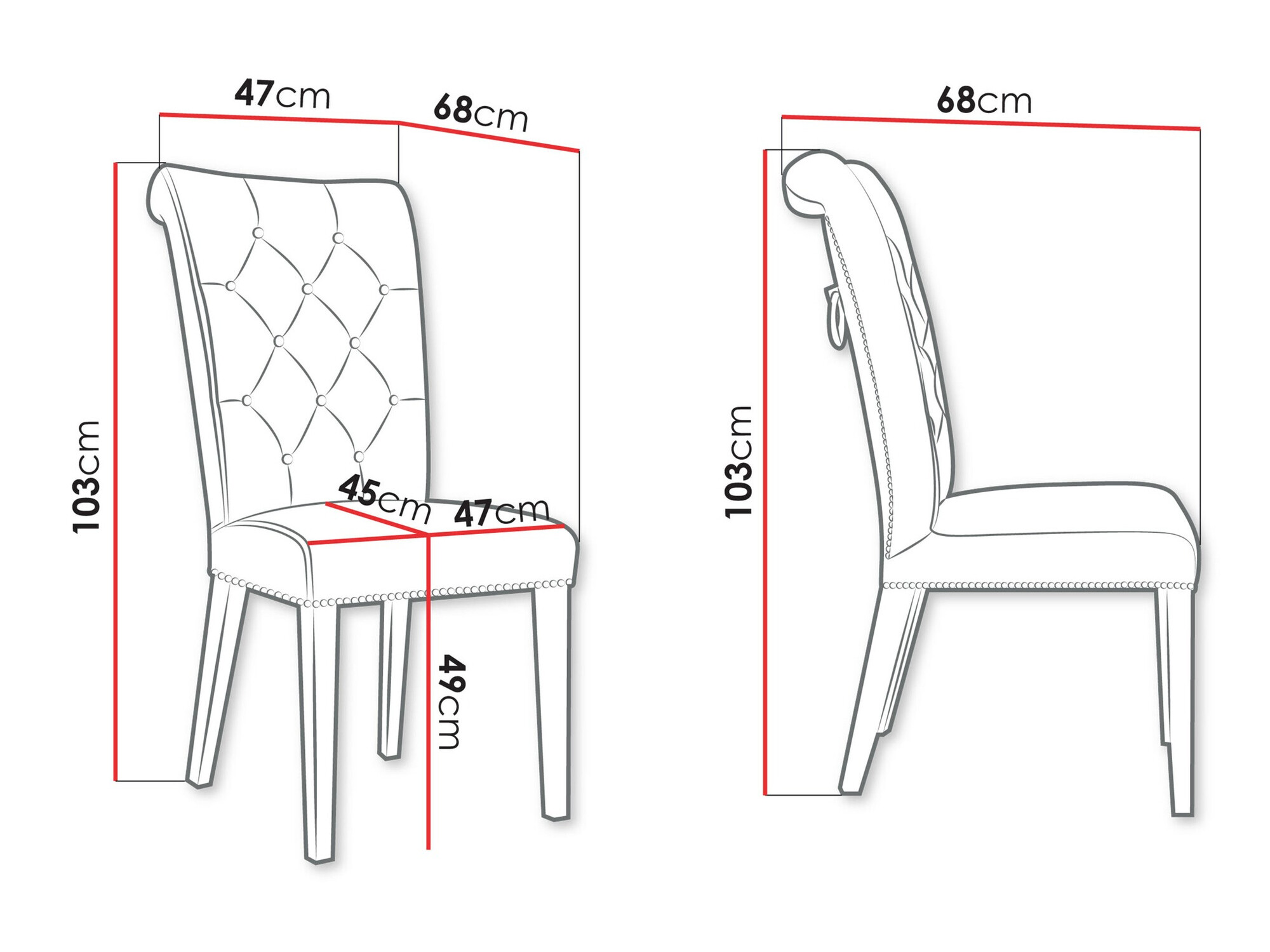 Scaun Jackson 111 (Magic Velvet 2250)