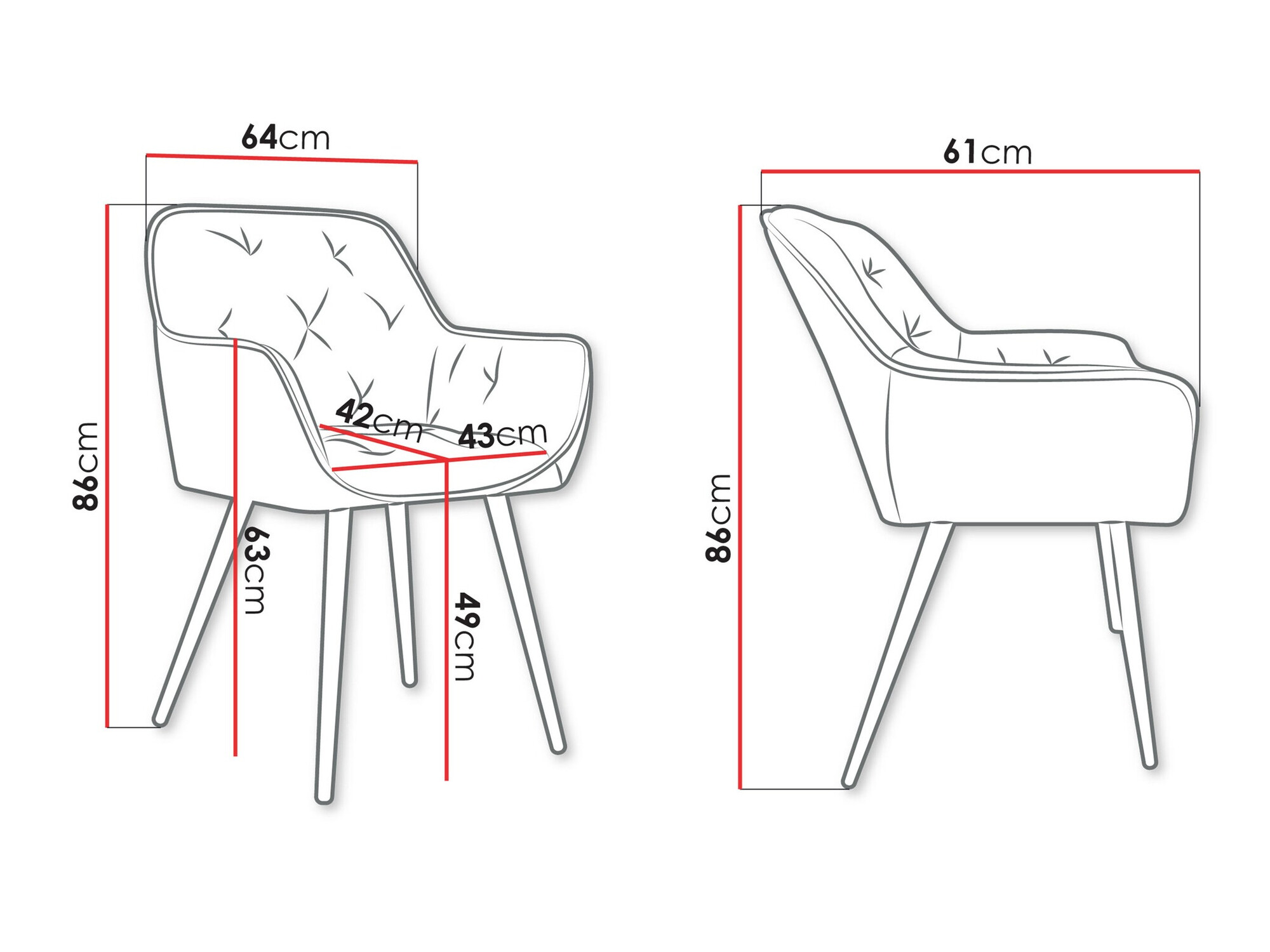 Scaun Jackson 115 (Magic Velvet 2240)