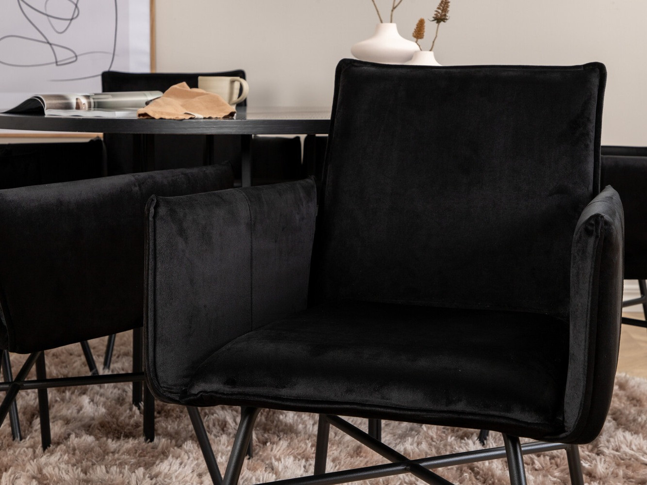 Set de mese Dallas 2391 (Negru)