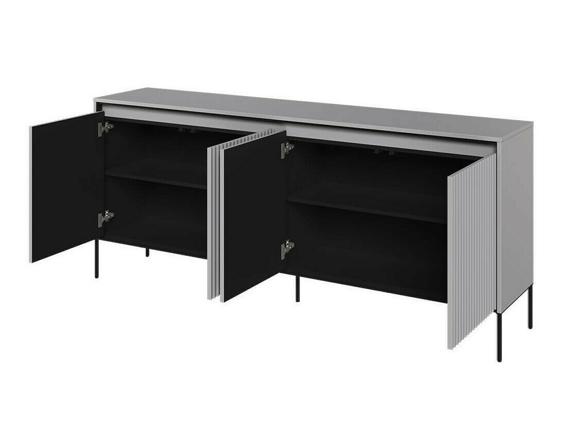 Set de living Fernolu 112 (Gri + Negru)