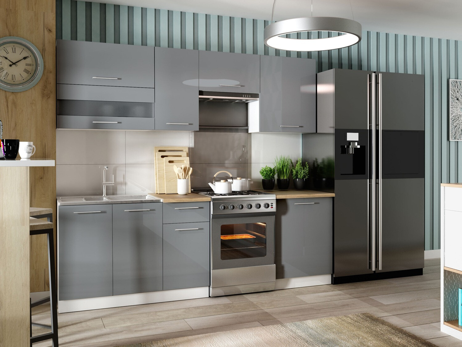 Set de bucătărie modular Tiffa Grey 106