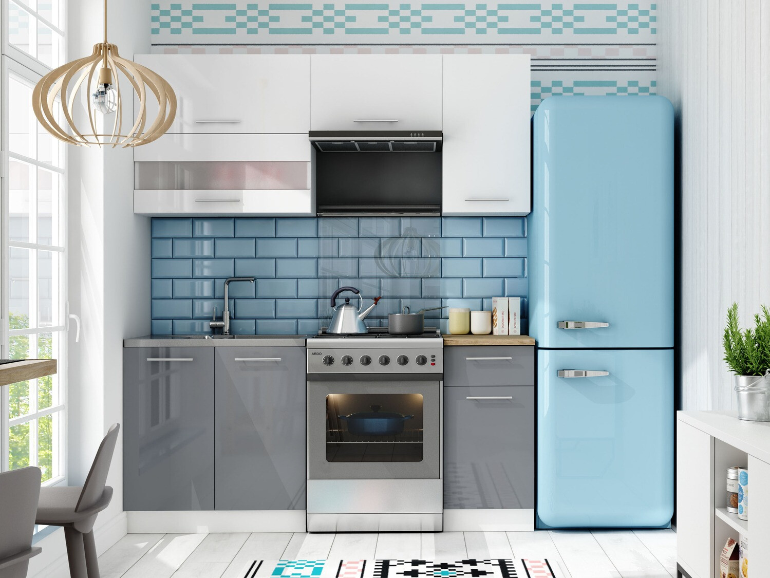 Set de bucătărie modular Tiffa Mix 100