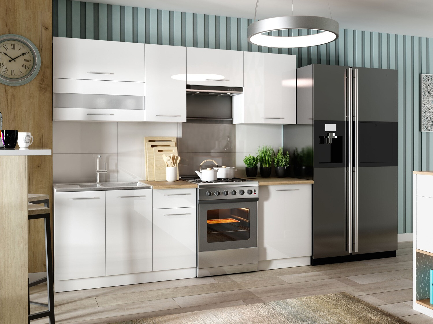 Set de bucătărie modular Tiffa White 119