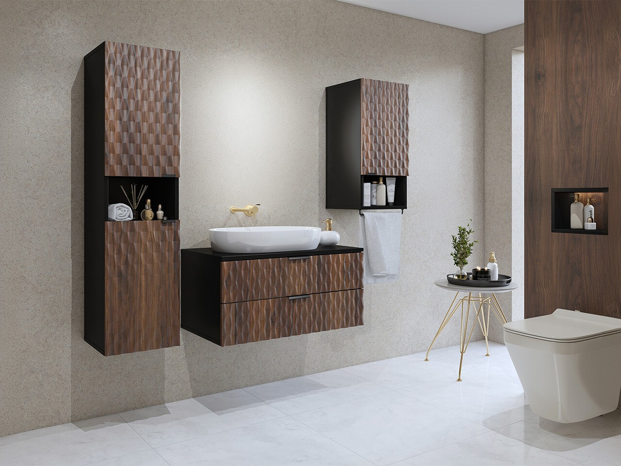 Cabinet de baie suspendat Elitese 100
