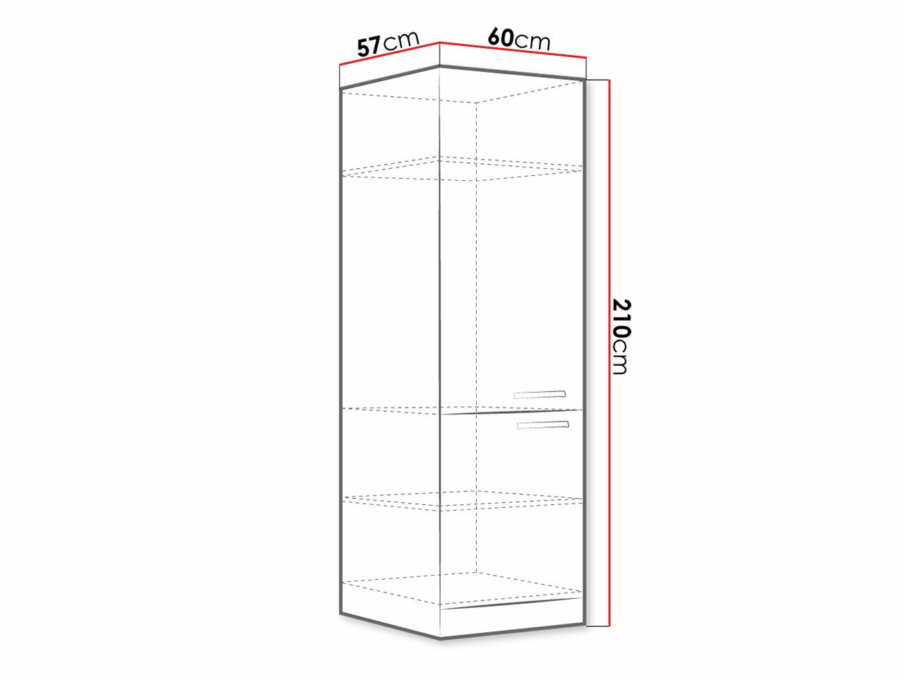 Dulap modular cu uși Multi White 103