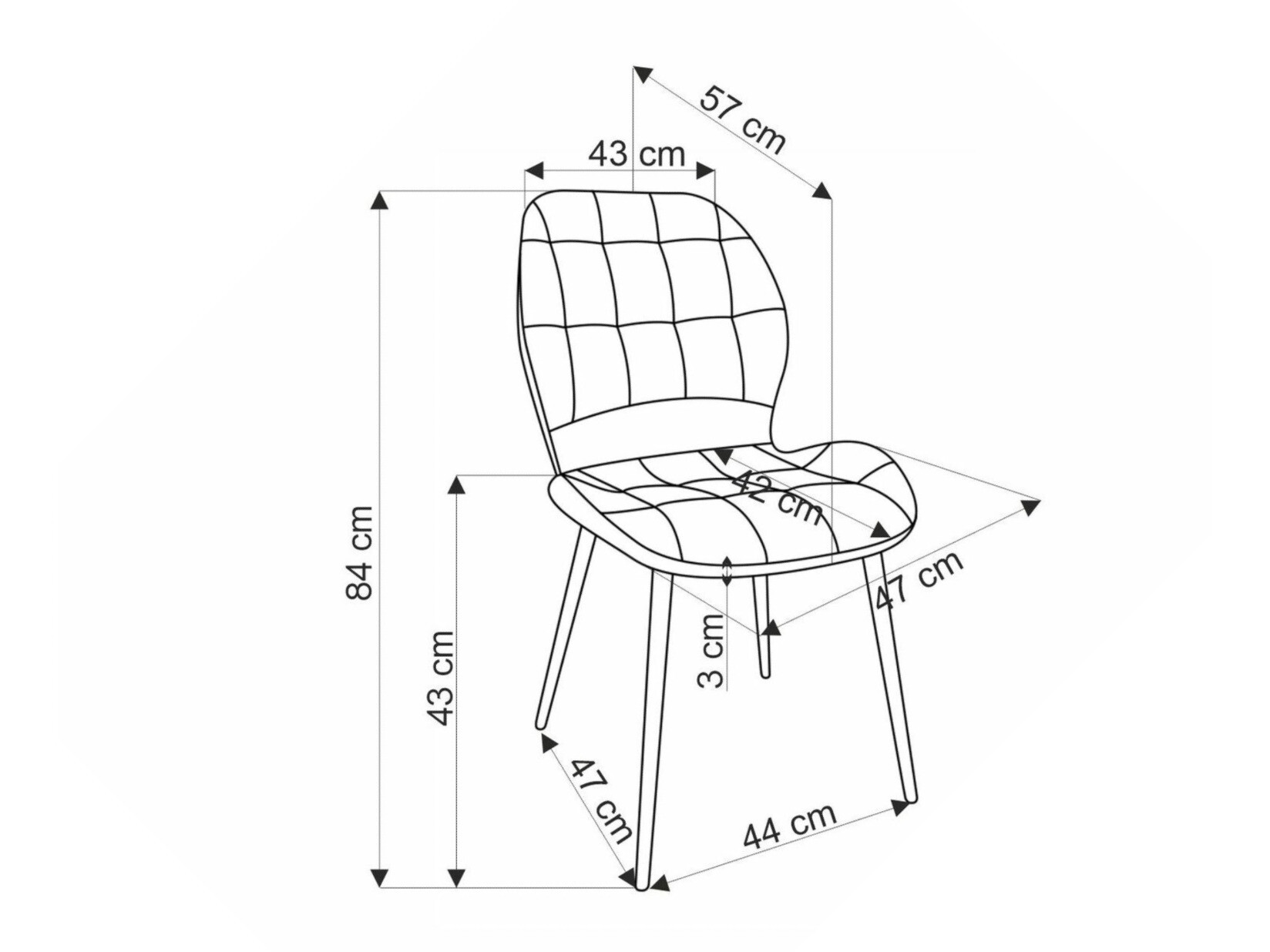 Scaun Houston 1802 (Gri)