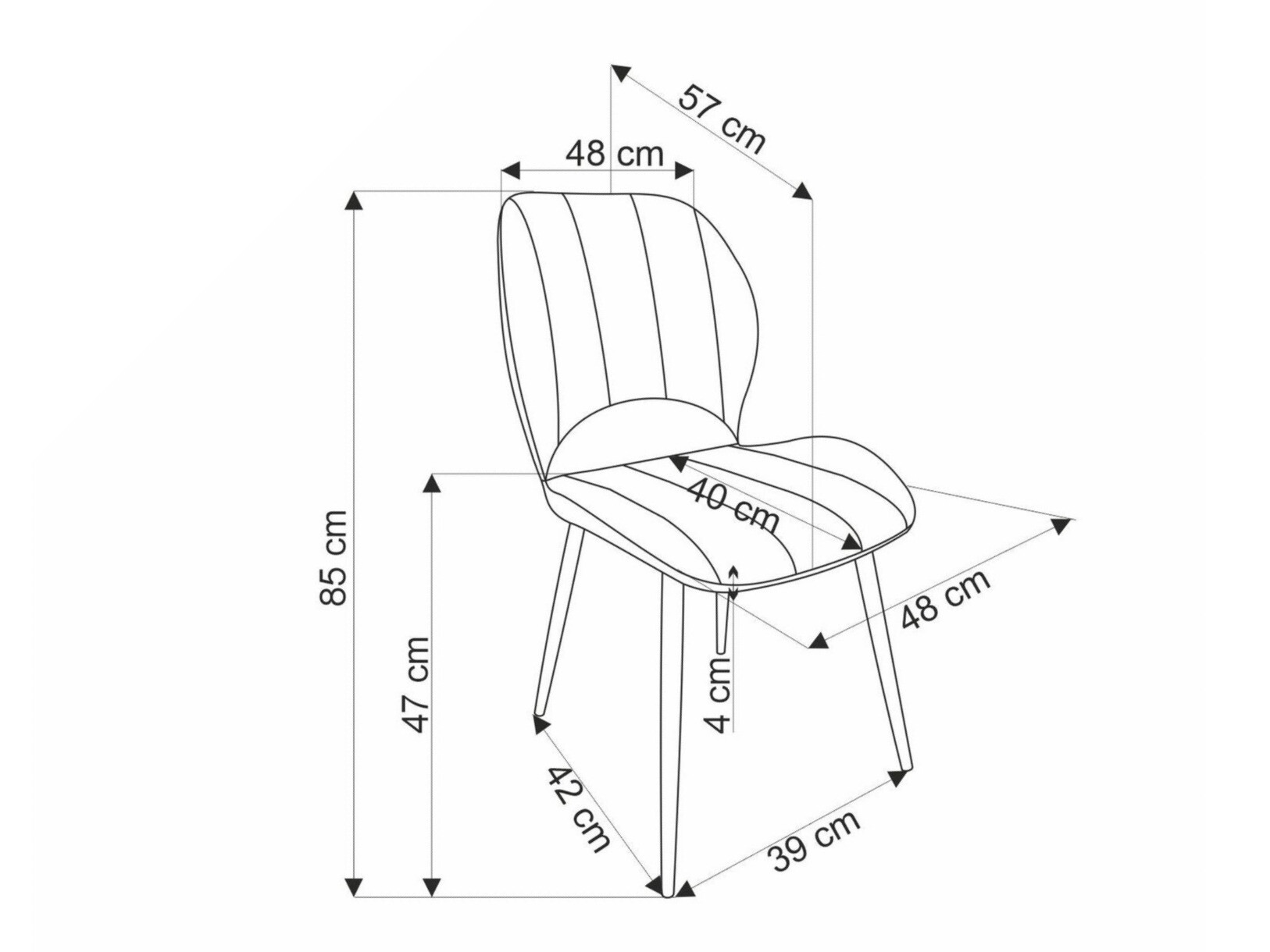 Scaun Houston 1738 (Gri)