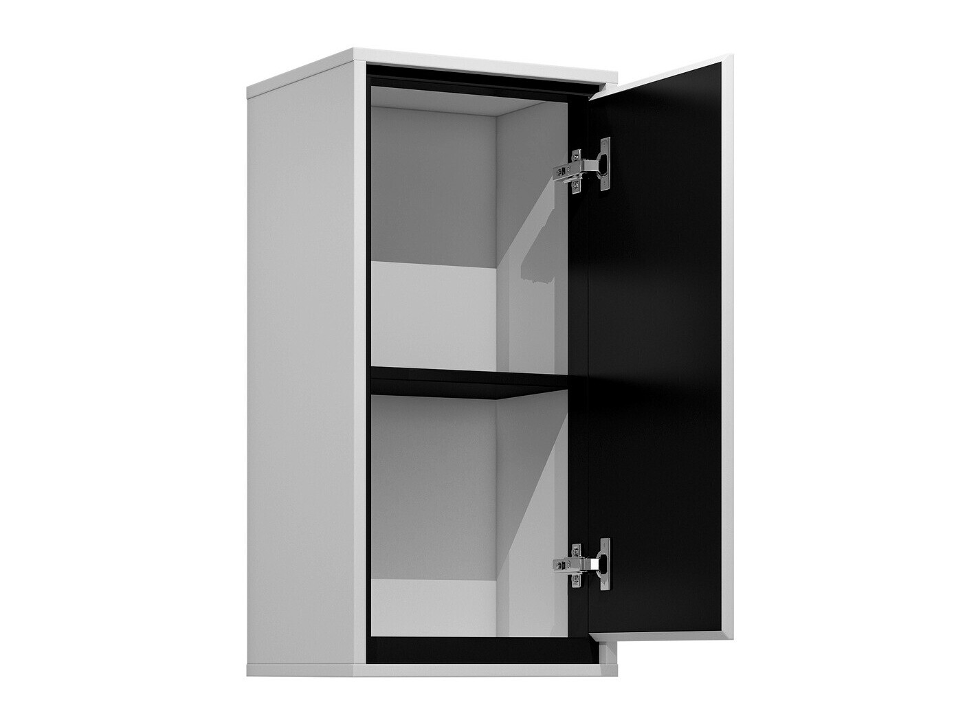 Cabinet de baie suspendat Tecavu 100 (Alb lucios + Alb)