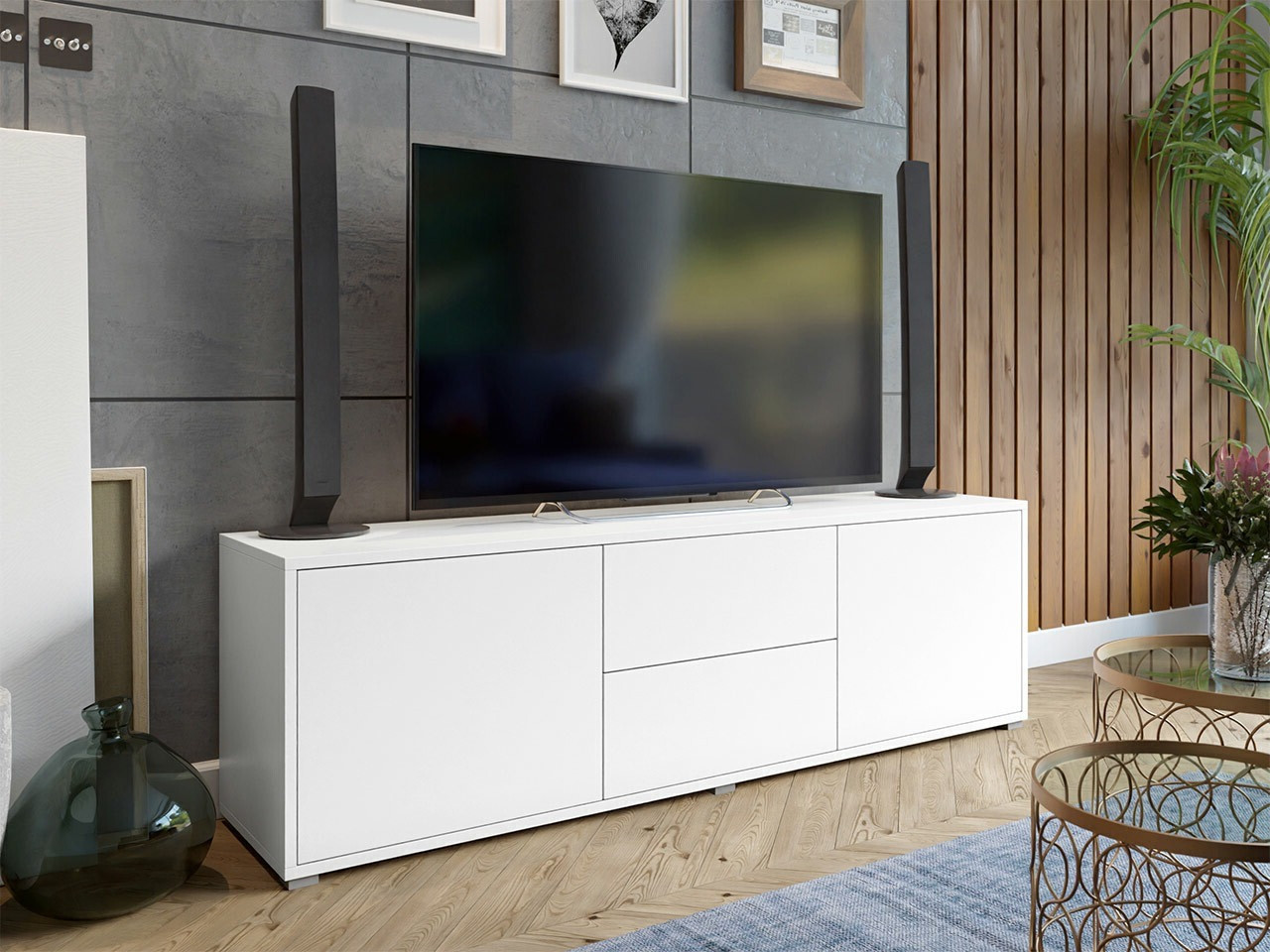 Comodă TV Comfivo Tutela (Alb)