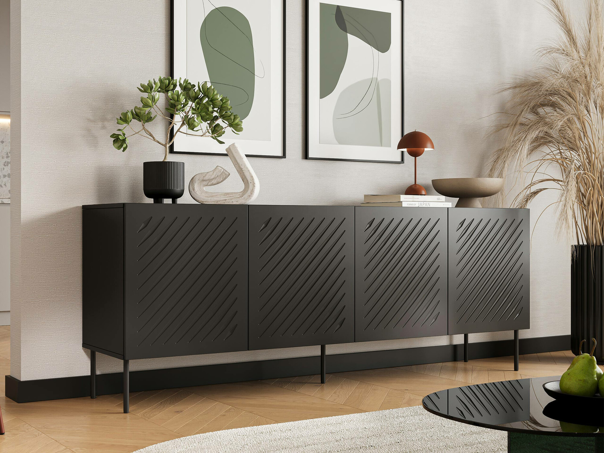 Bufet Tolfelo 101 (Negru)