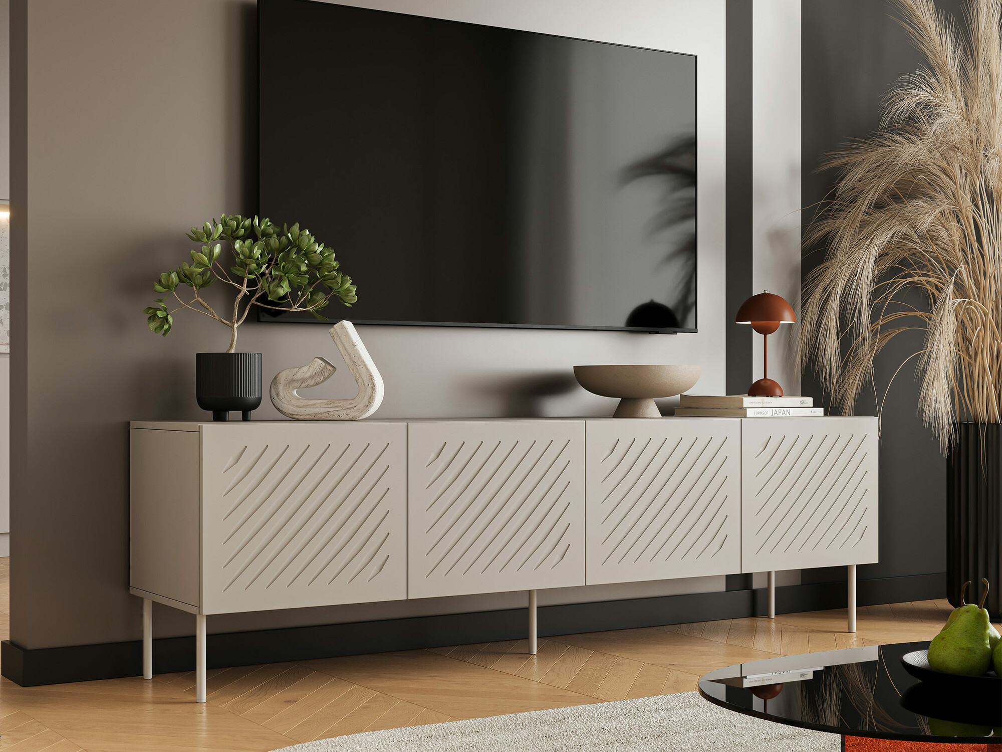 Comodă TV Tolfelo 103 (Bej)
