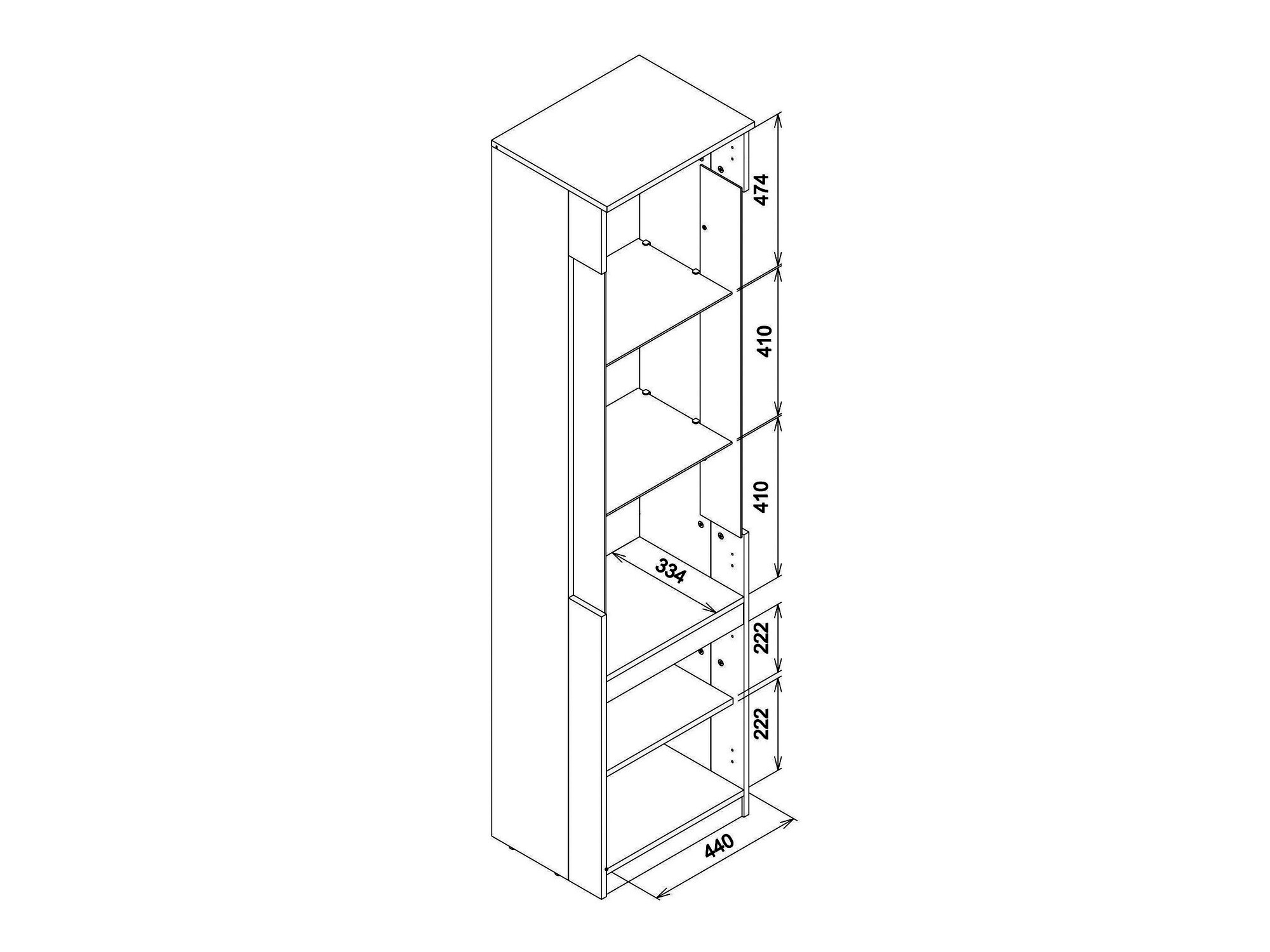 Raft Catelbi 121 (Stejar Sonoma)