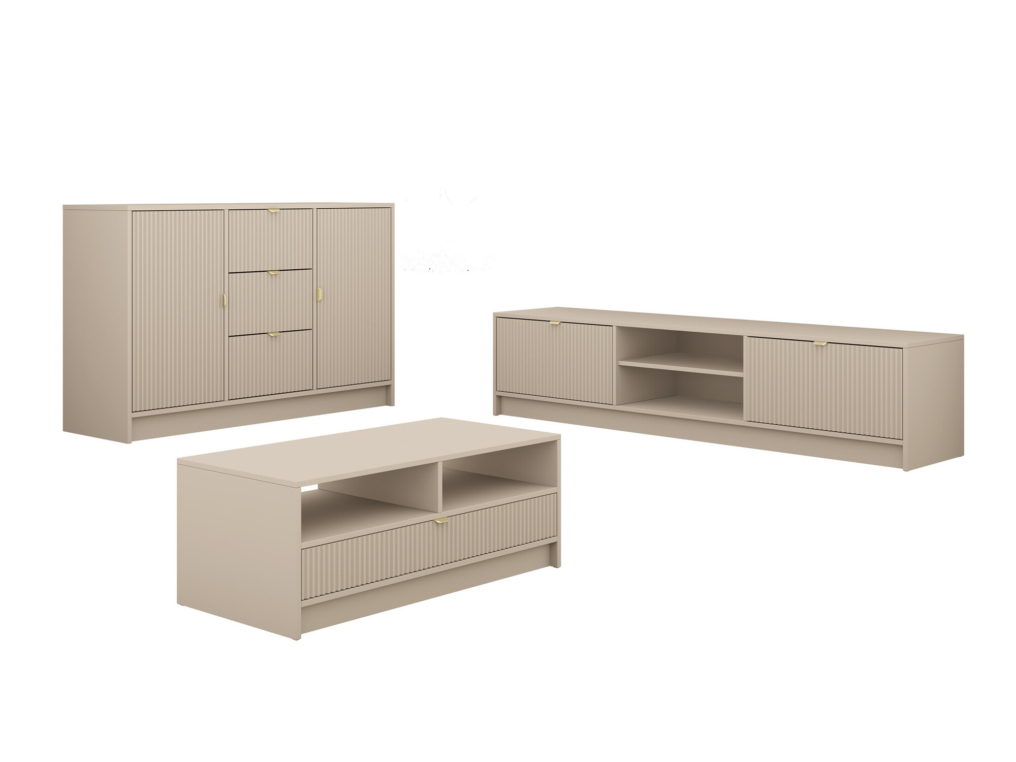 Set de living Comfivo Papilio I (Bej)