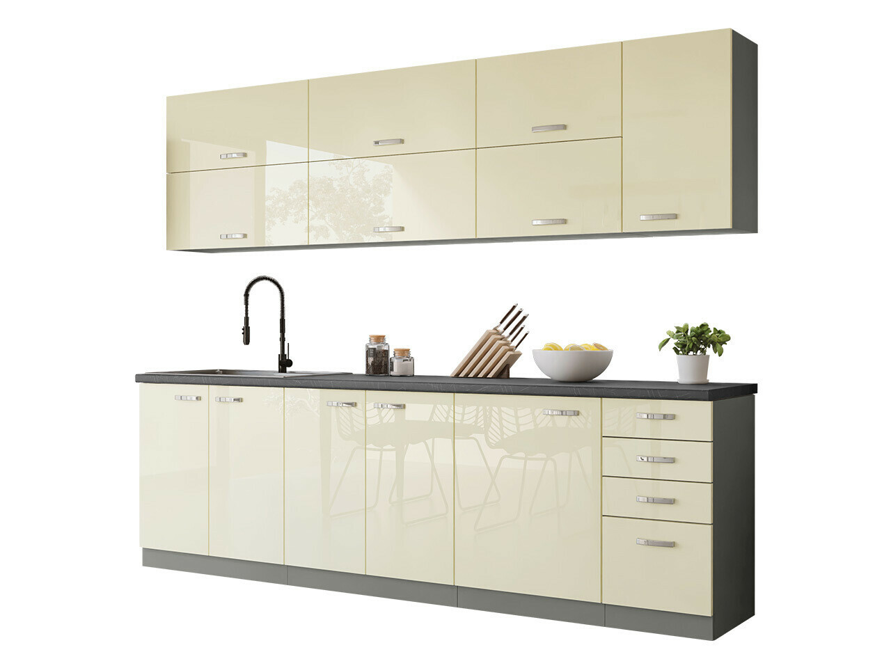 Set de bucătărie modular Multi Cream 123