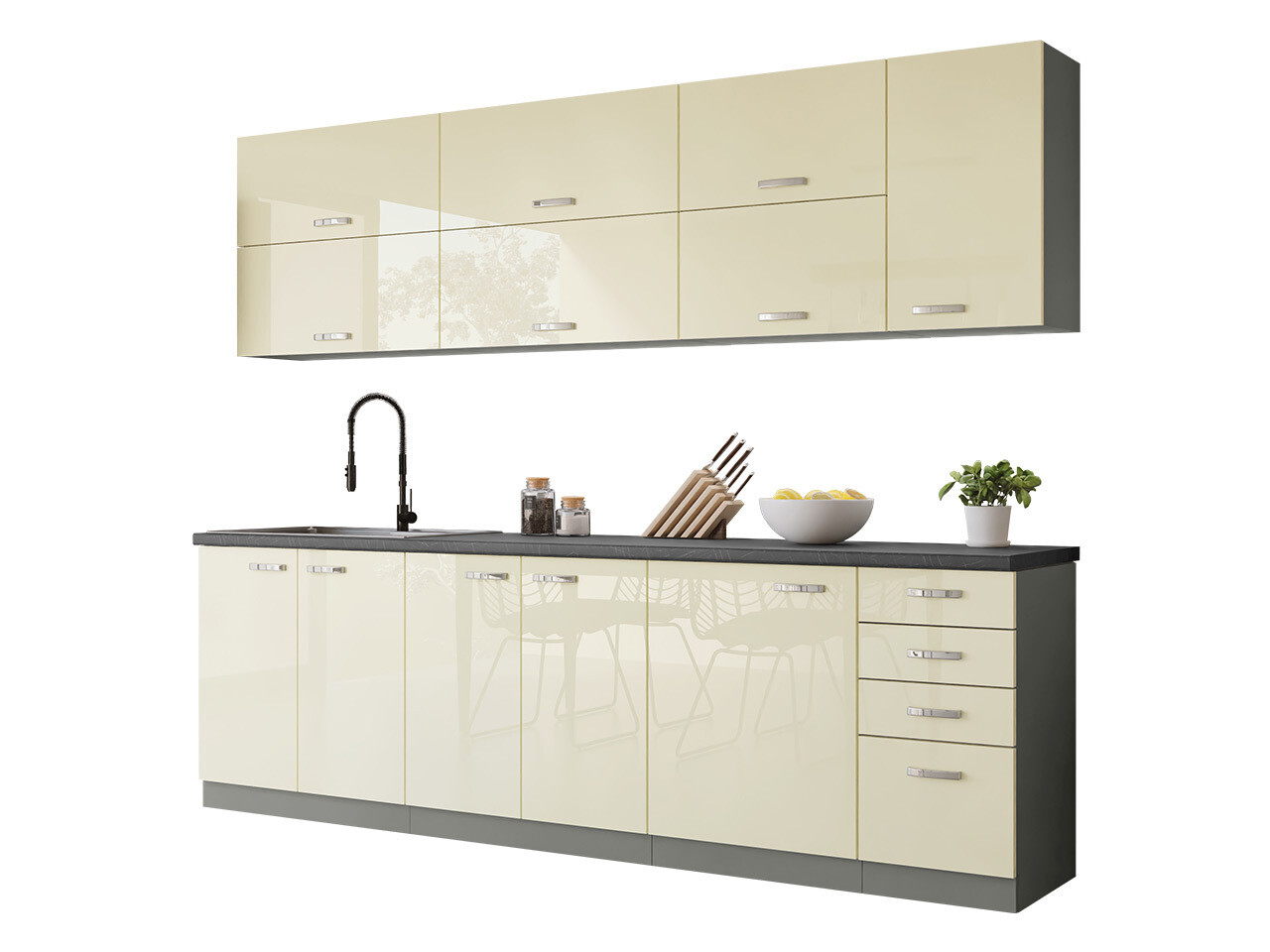 Set de bucătărie modular Multi Cream 123