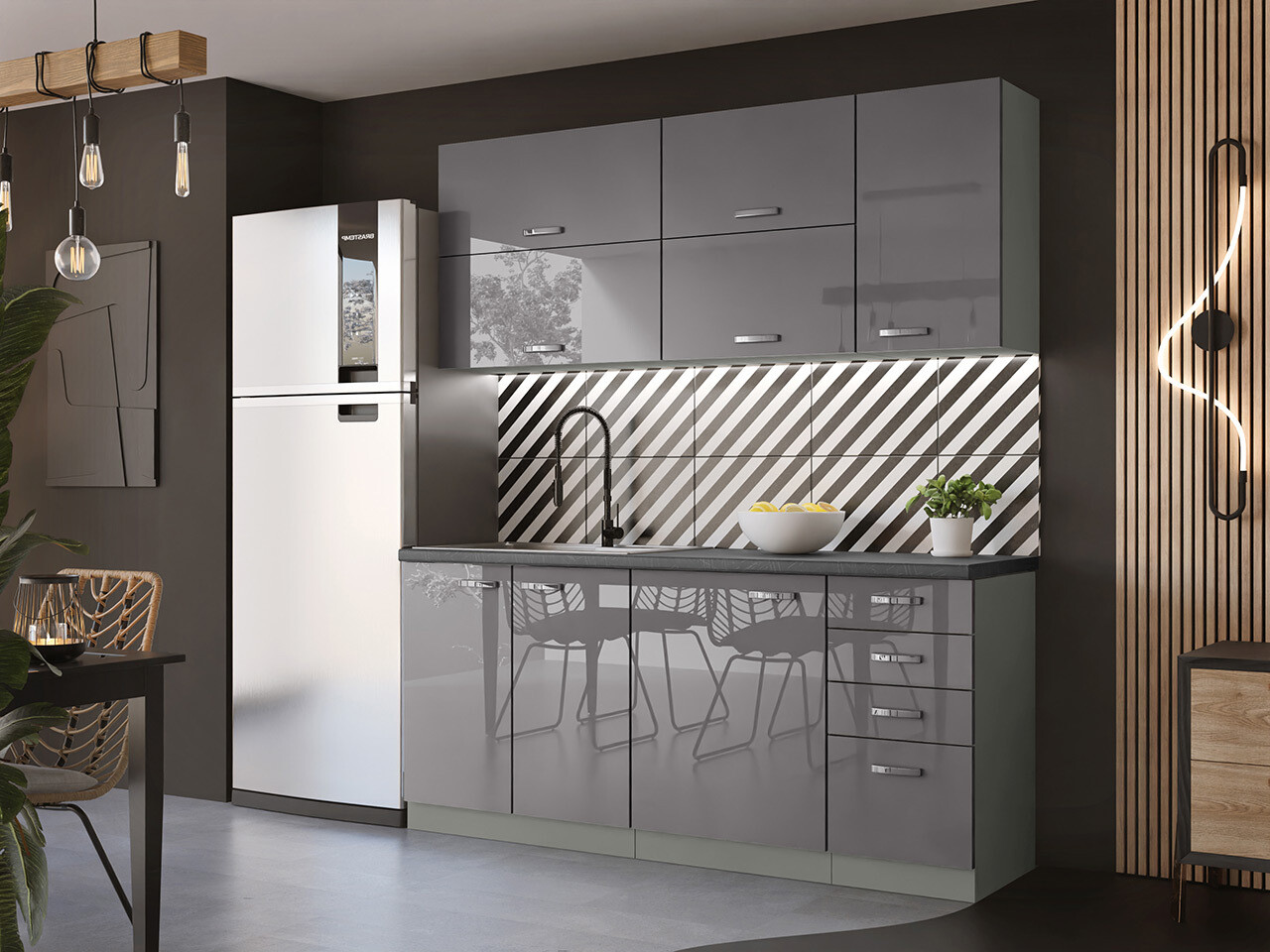 Set de bucătărie modular Multi Grey 124