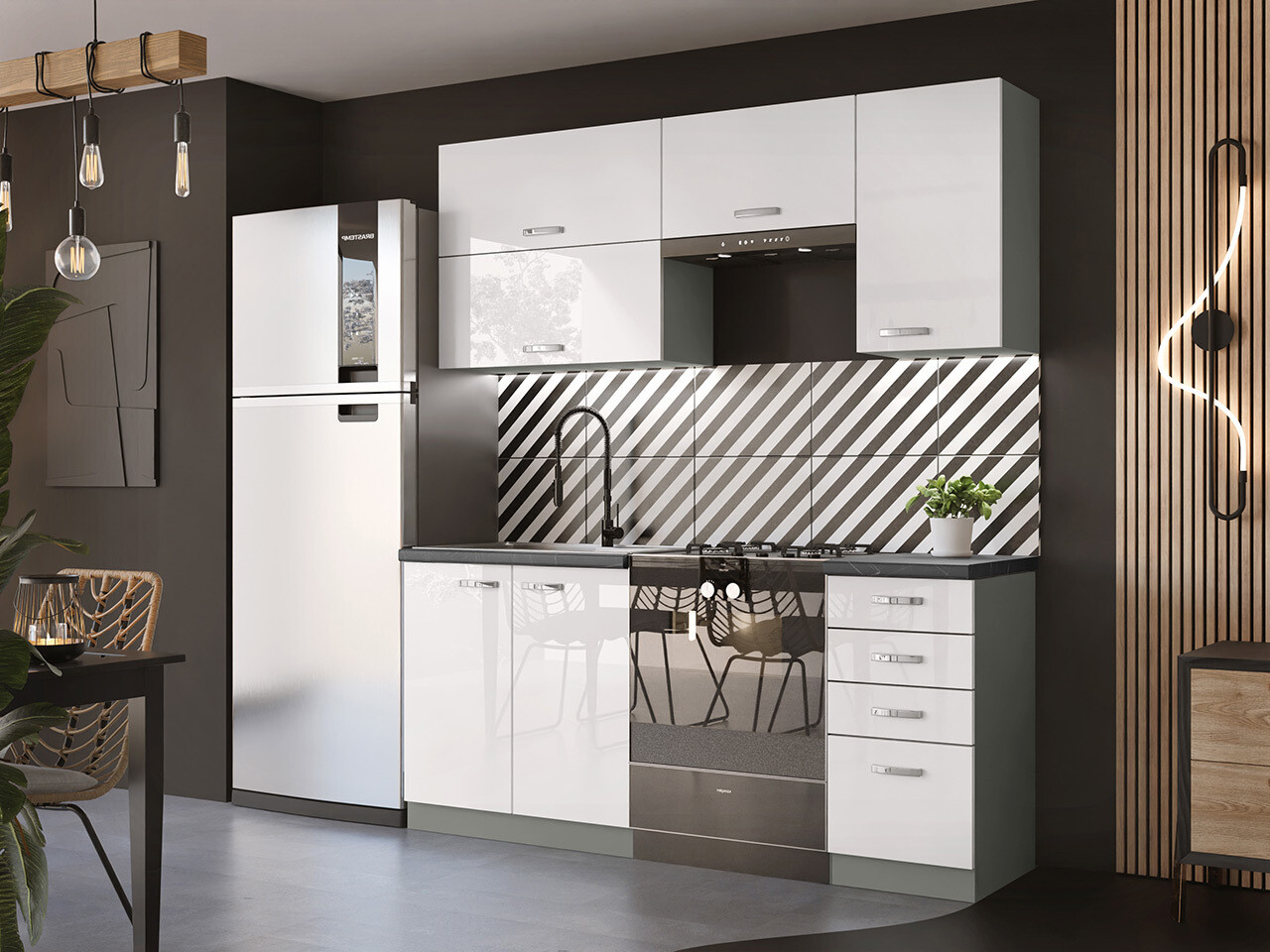 Set de bucătărie modular Multi White 125