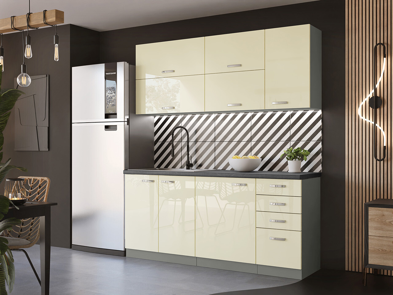Dulap de perete modular Multi Cream 111