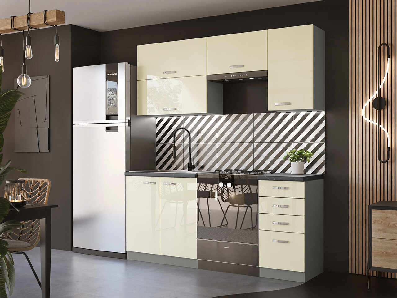 Dulap modular cu sertare Multi Cream 102