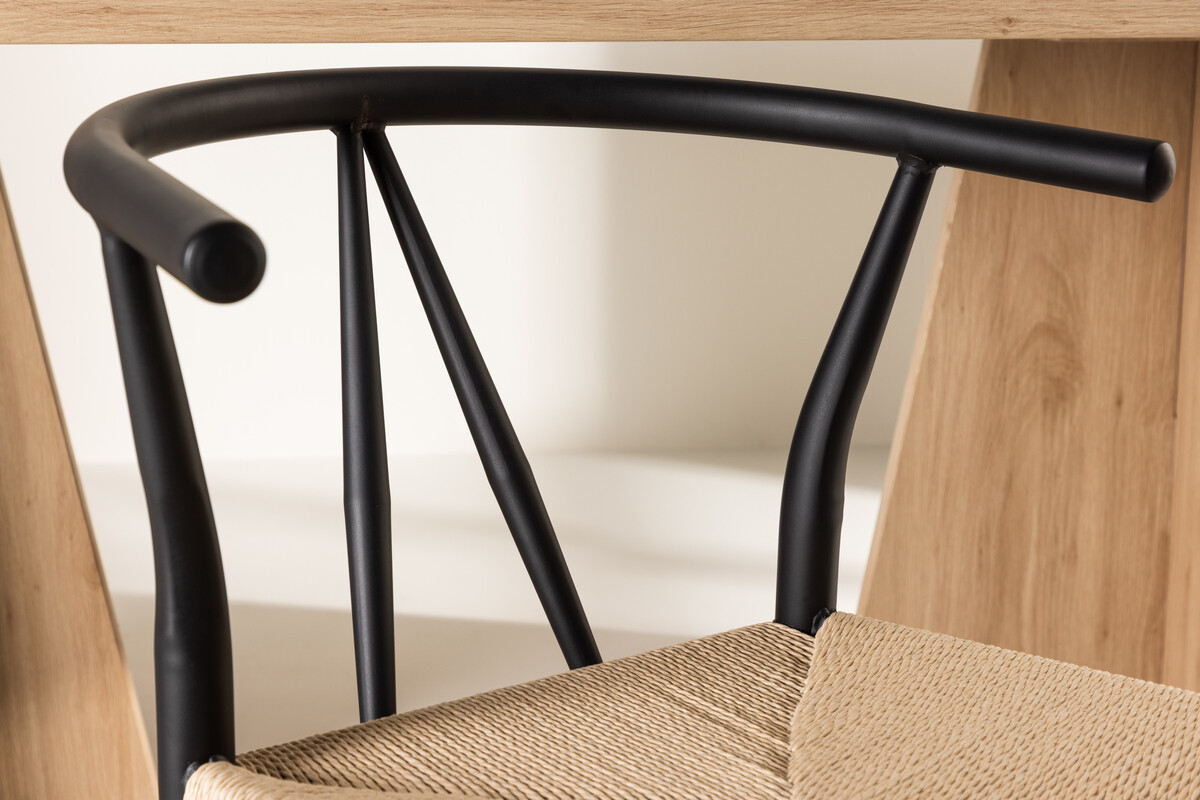 Scaun Dallas 4525 (Negru + Bej)