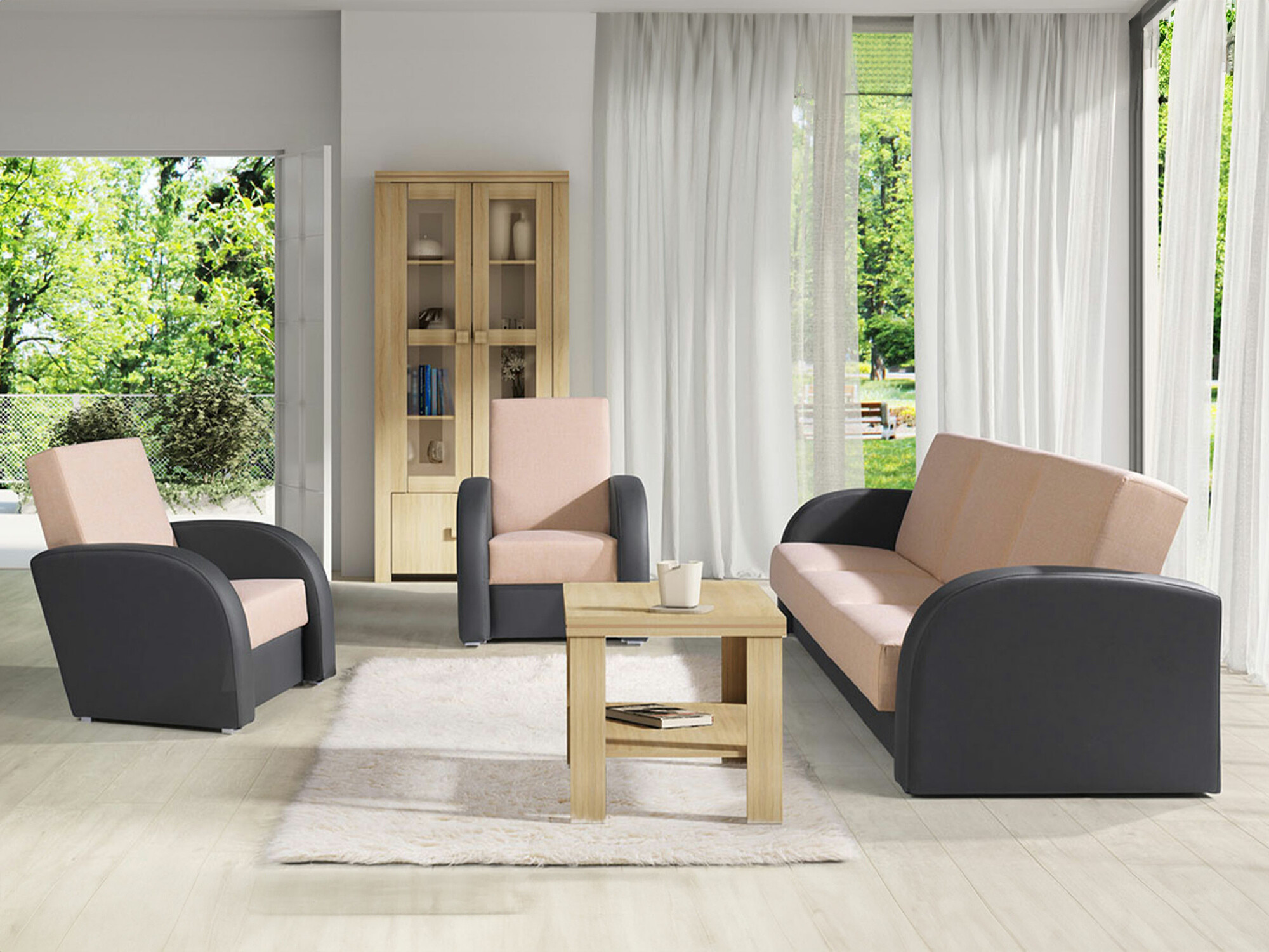 Set mobilier tapițat Providence 173 (Soft 020 + Lux 24)