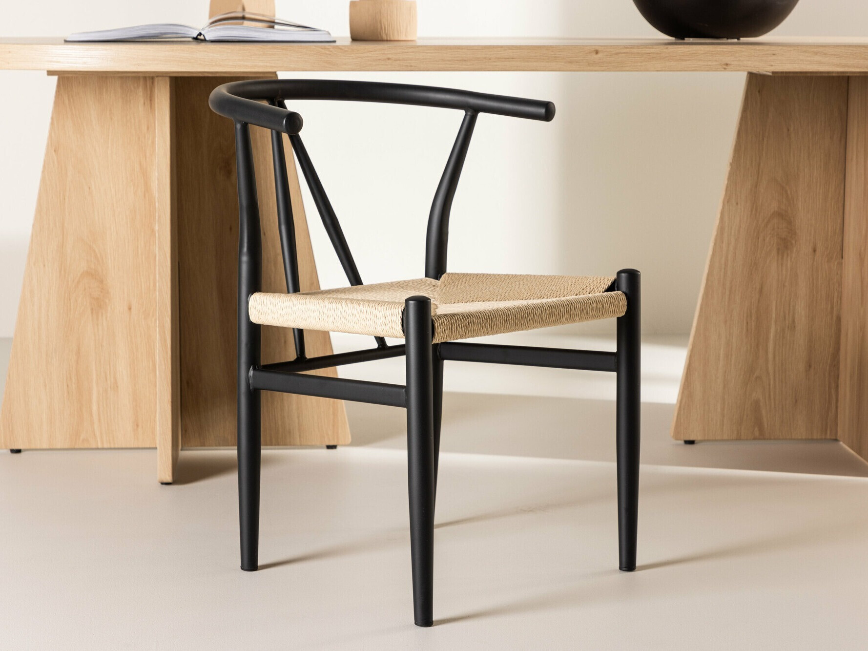 Scaun Dallas 4525 (Negru + Bej)
