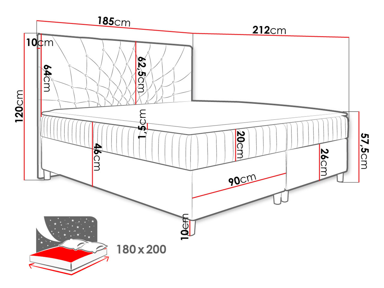 Pat boxspring Civitas (Manila 02)