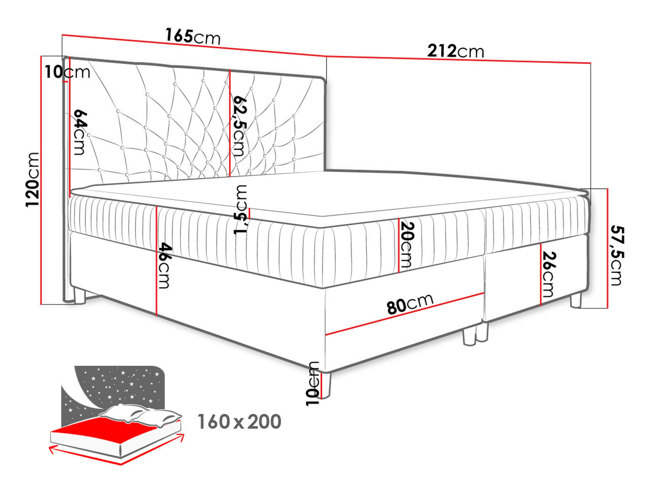 Pat boxspring Civitas (Manila 12)