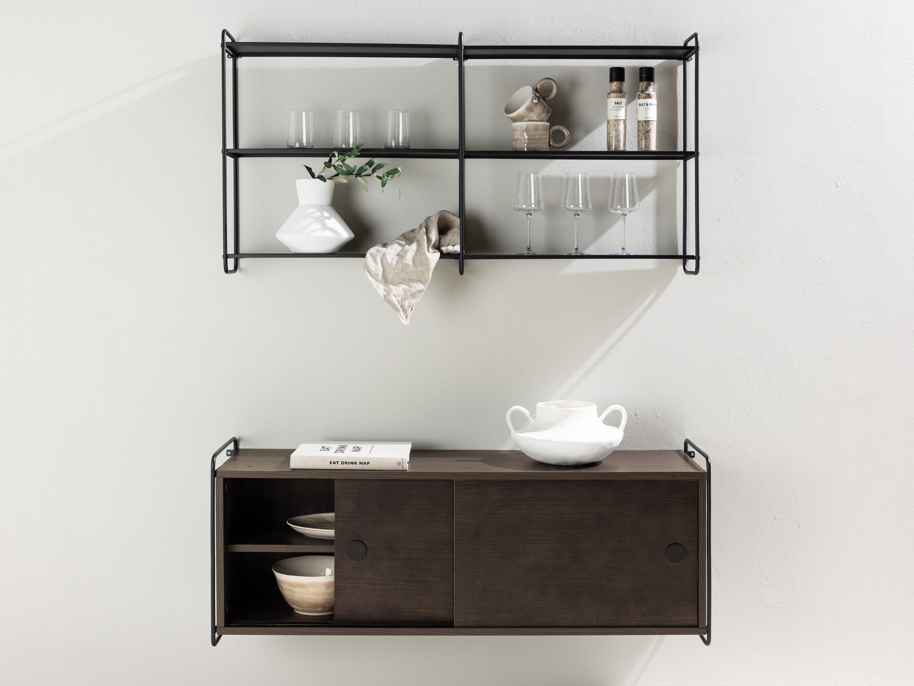Raft de perete Dallas 4551 (Negru)