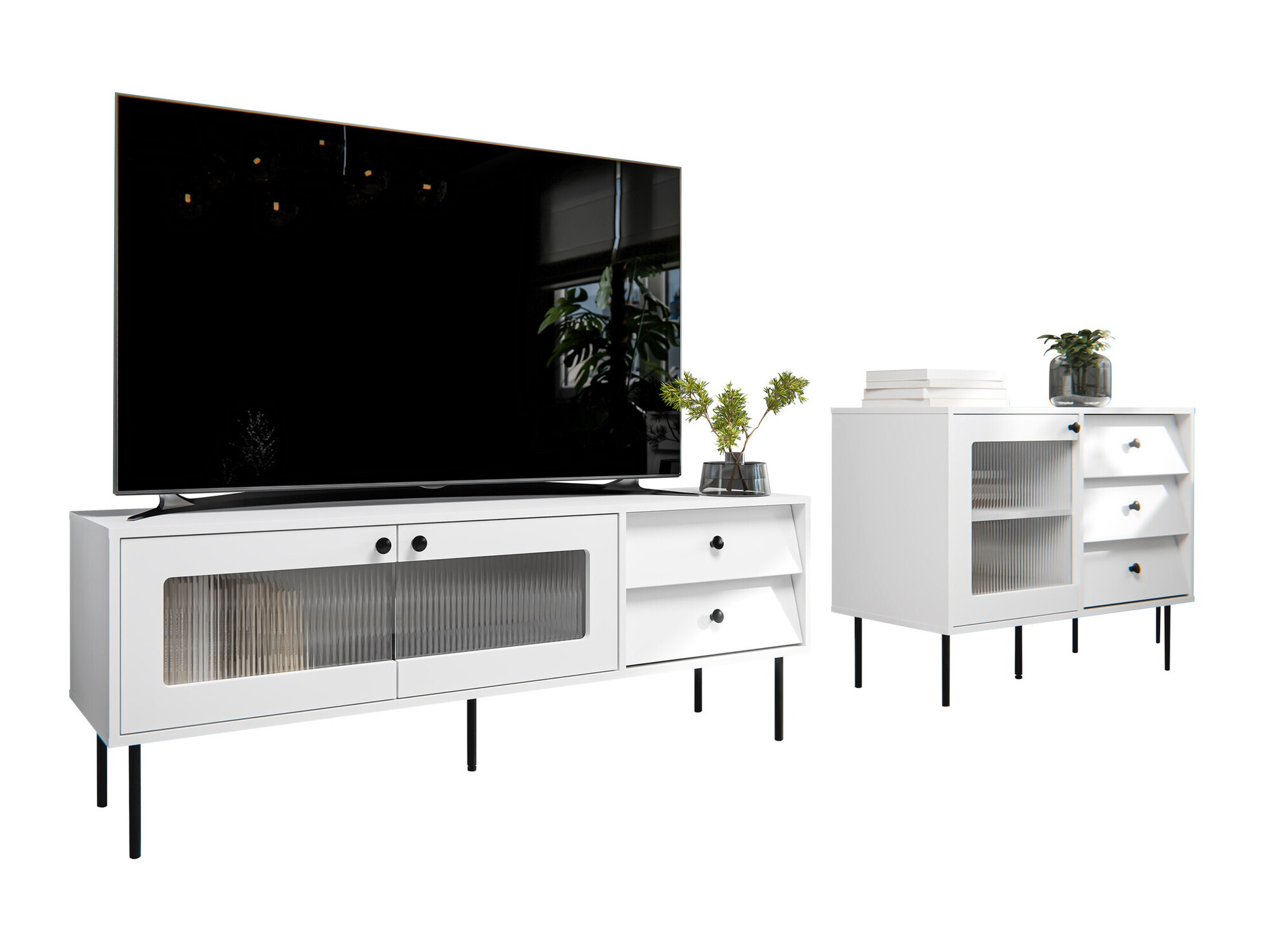 Set de living Feletri 108 (Alb)