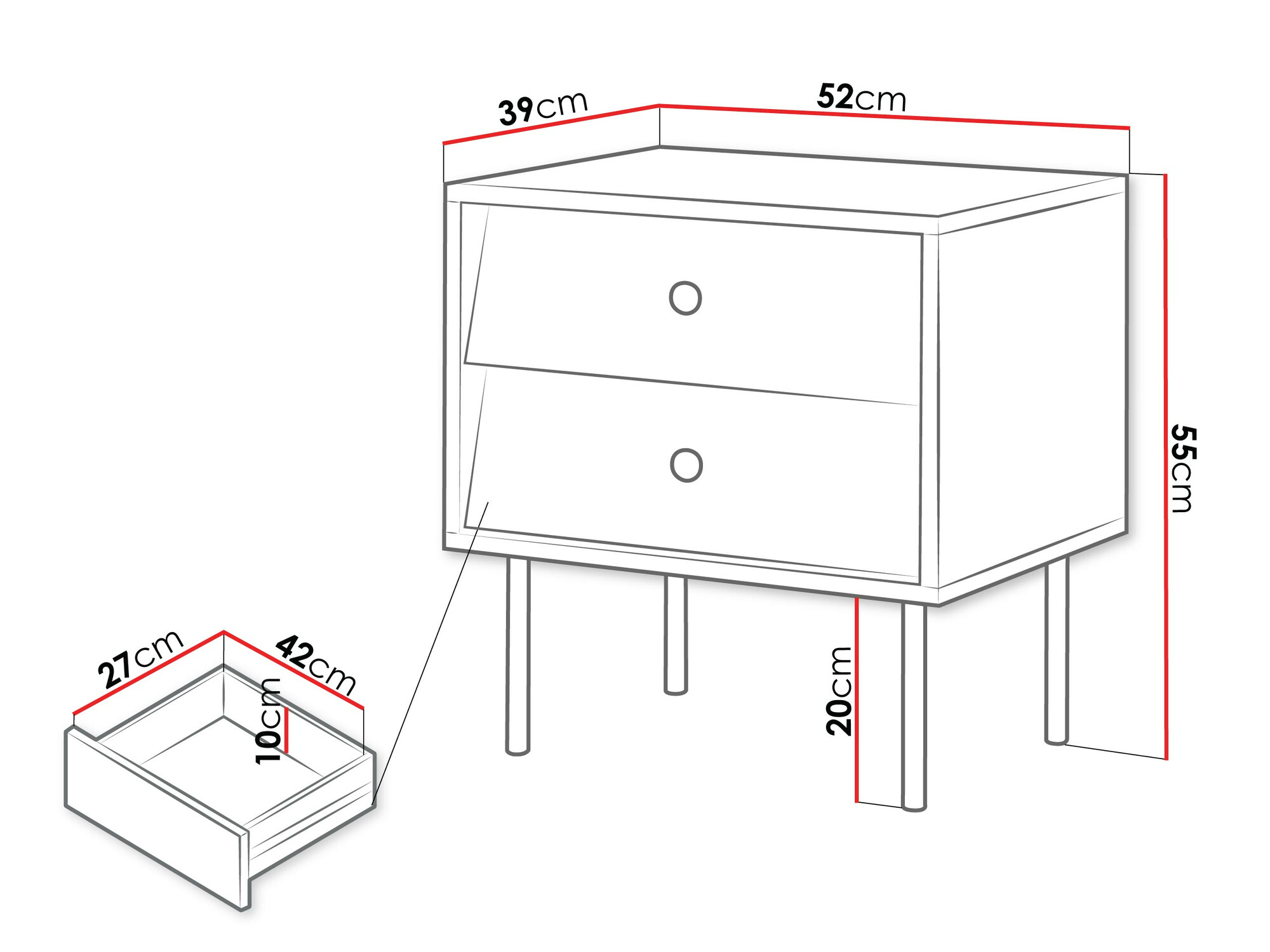 Set noptiere Feletri 106 (Alb)