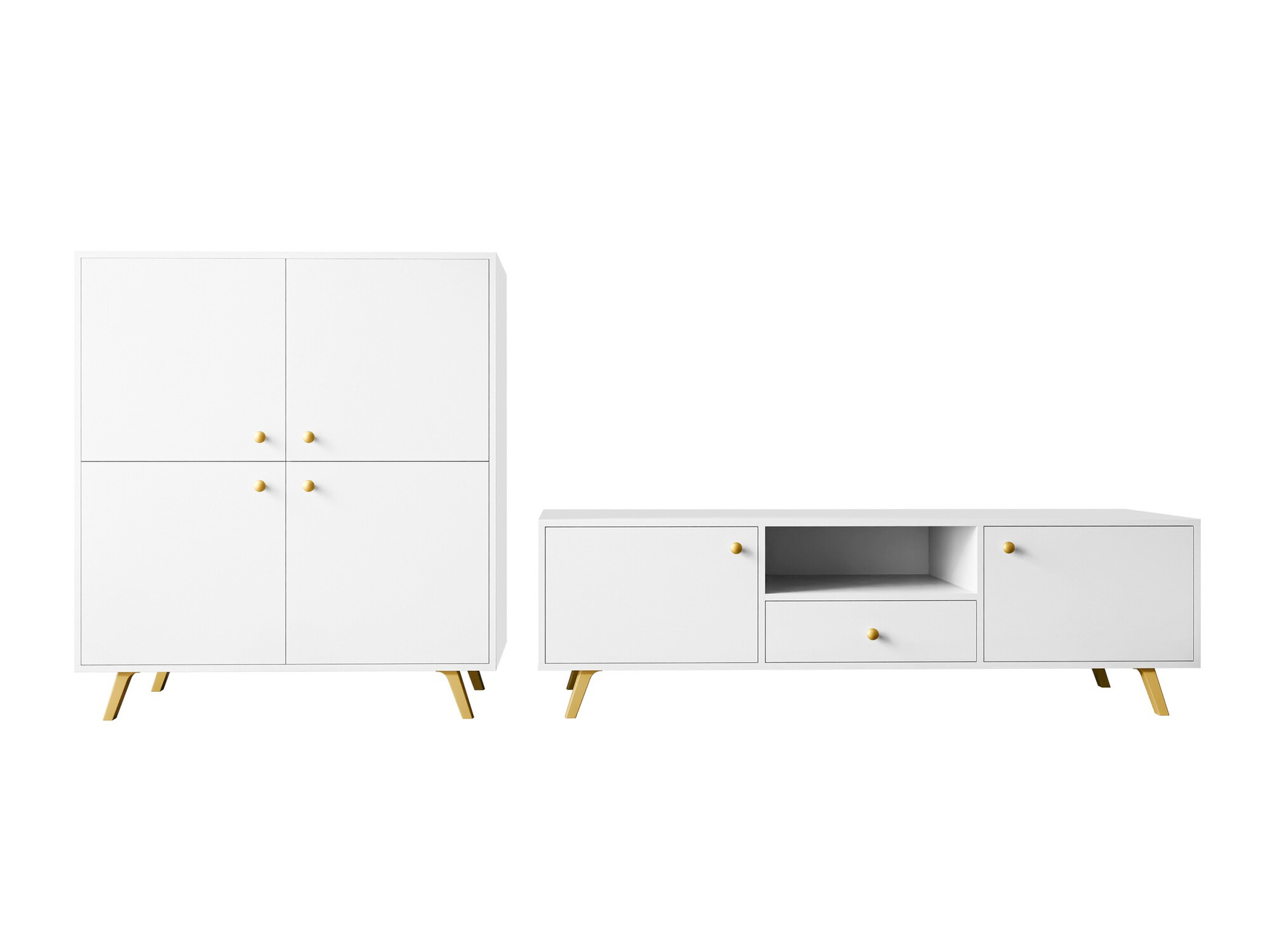 Set de living Monfera 105 (Alb)