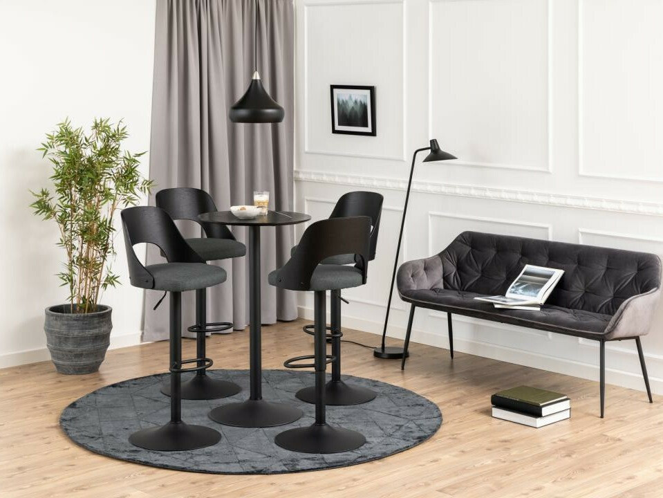 Scaun de bar Norsica 606 (Gri + Negru)