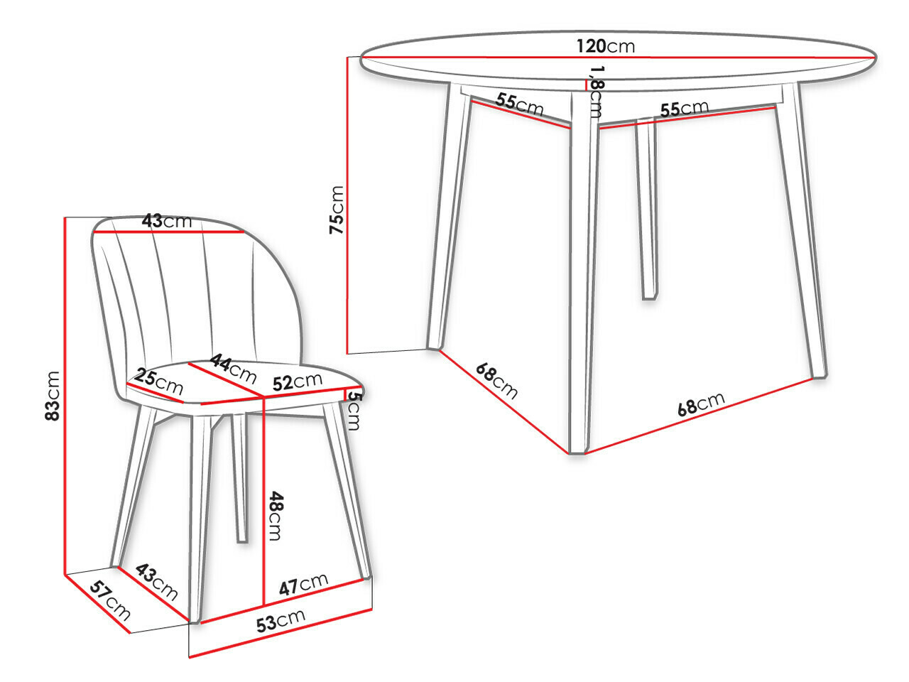 Set de mese Racine 136 (Maro)