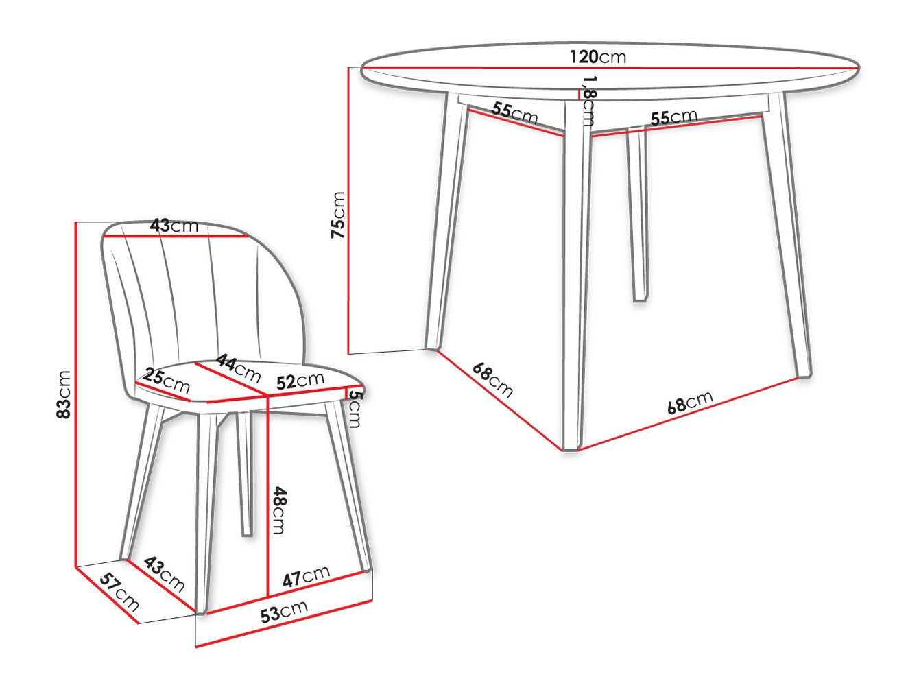 Set de mese Racine 136 (Maro)