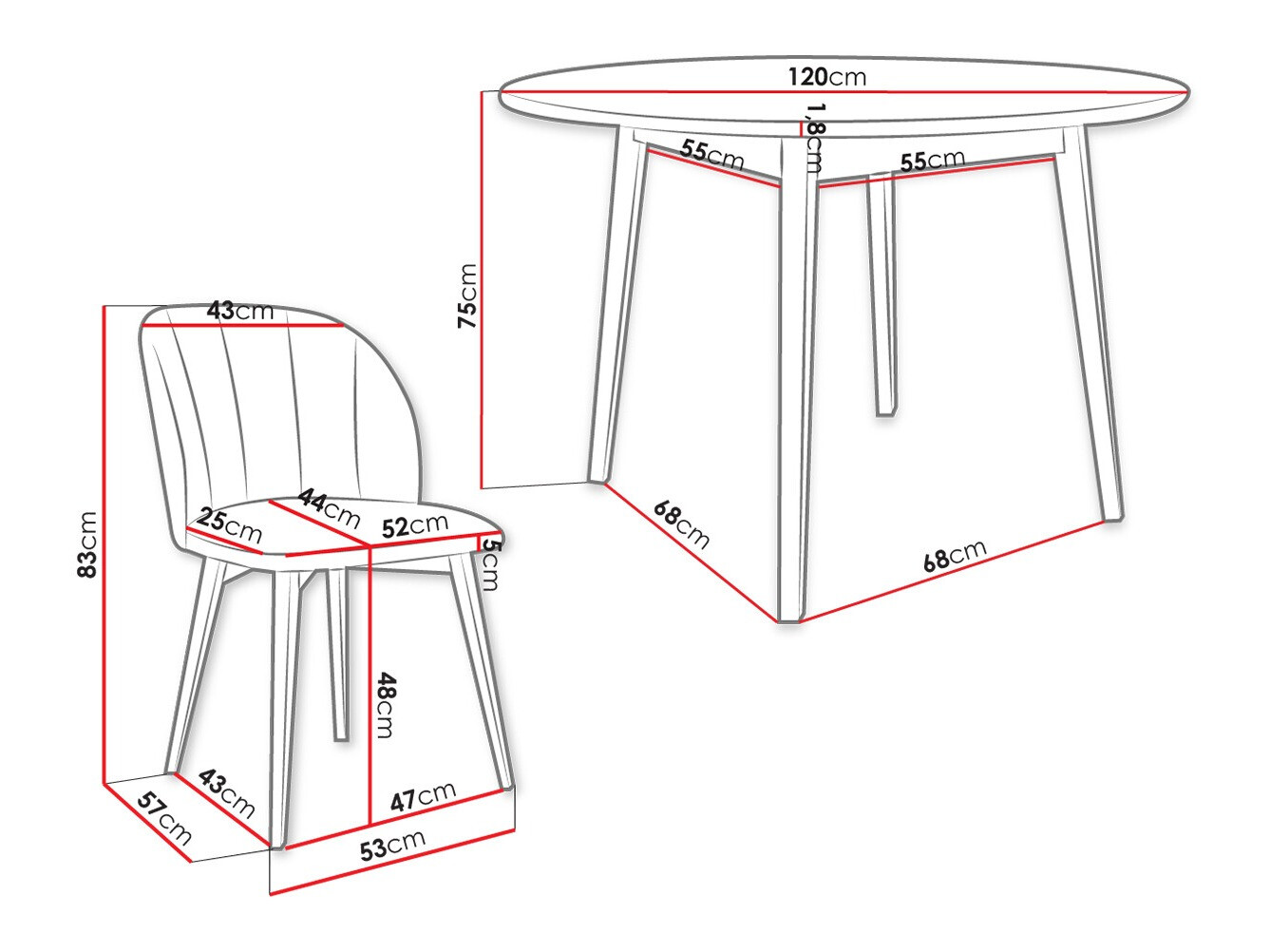 Set de mese Racine 136 (Maro)