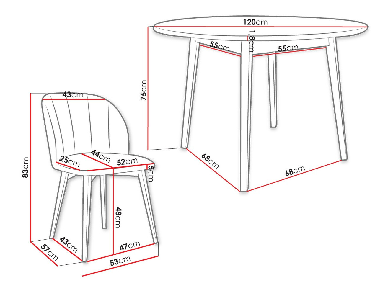 Set de mese Racine 136 (Maro)