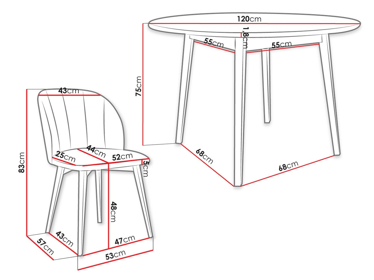 Set de mese Racine 136 (Maro)