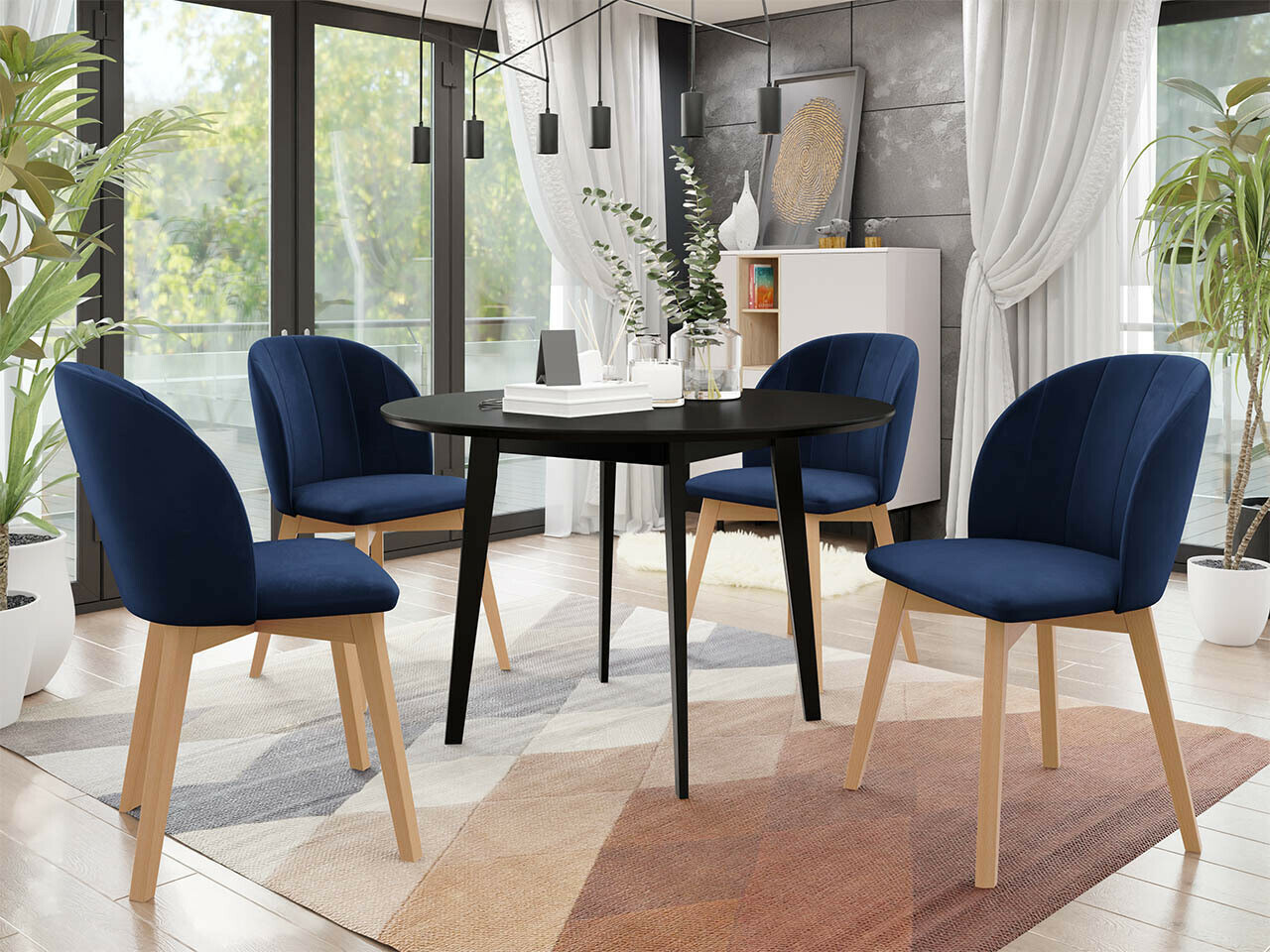 Set de mese Racine 136 (Negru)
