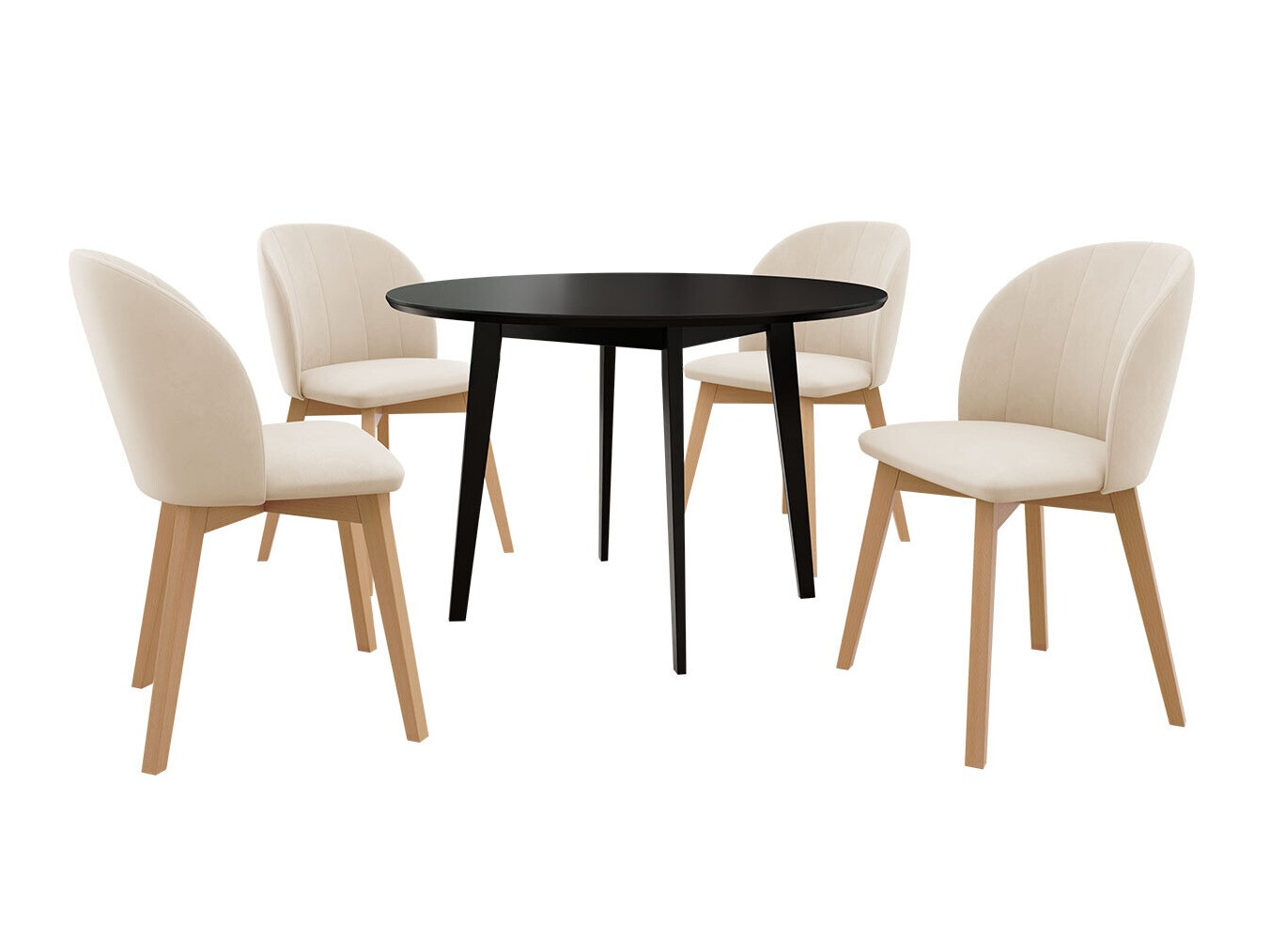 Set de mese Racine 136 (Negru)