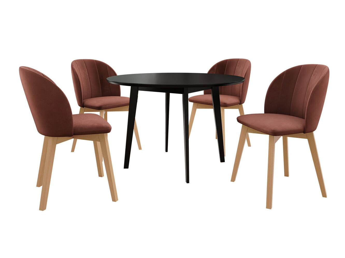 Set de mese Racine 136 (Negru)