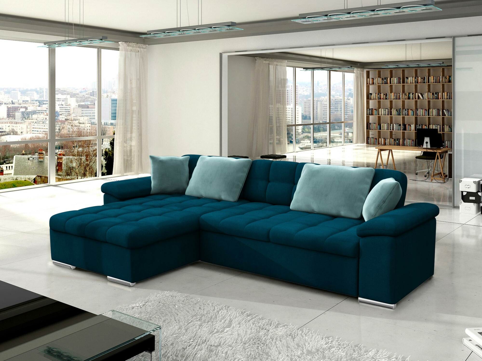 Colțar Comfivo Mica II (Venus Velvet 2911 + Prestige 2771)