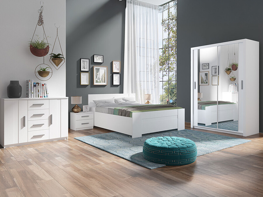Set dormitor Catromi 113 (Alb)