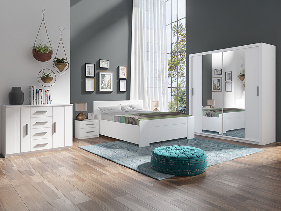 Set dormitor Catromi 114 (Alb)