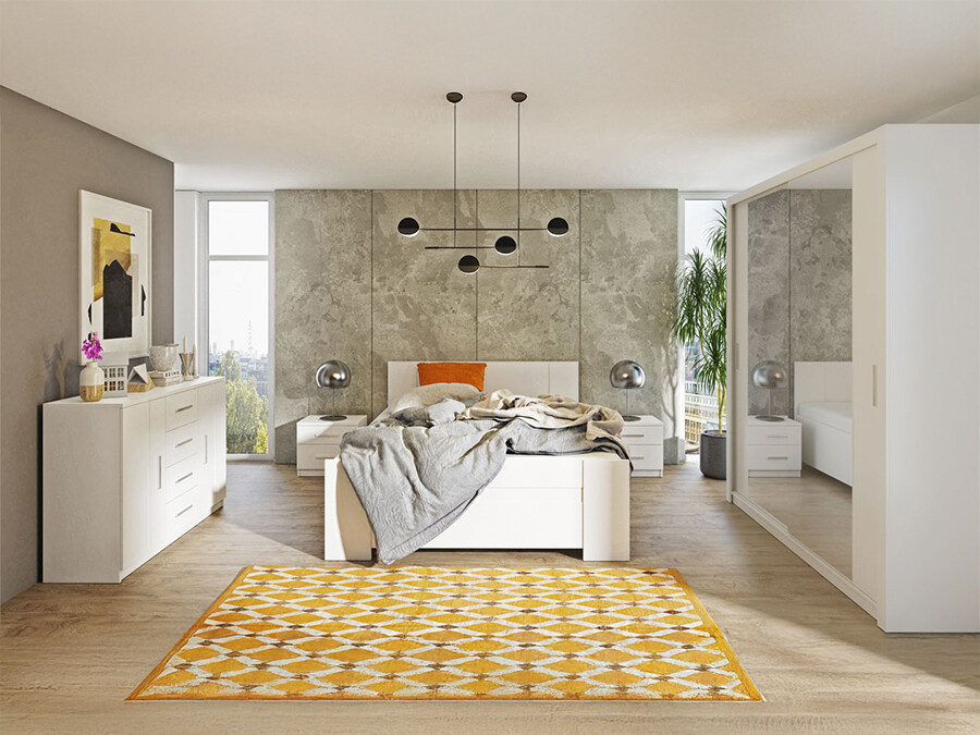 Set dormitor Catromi 121 (Alb)