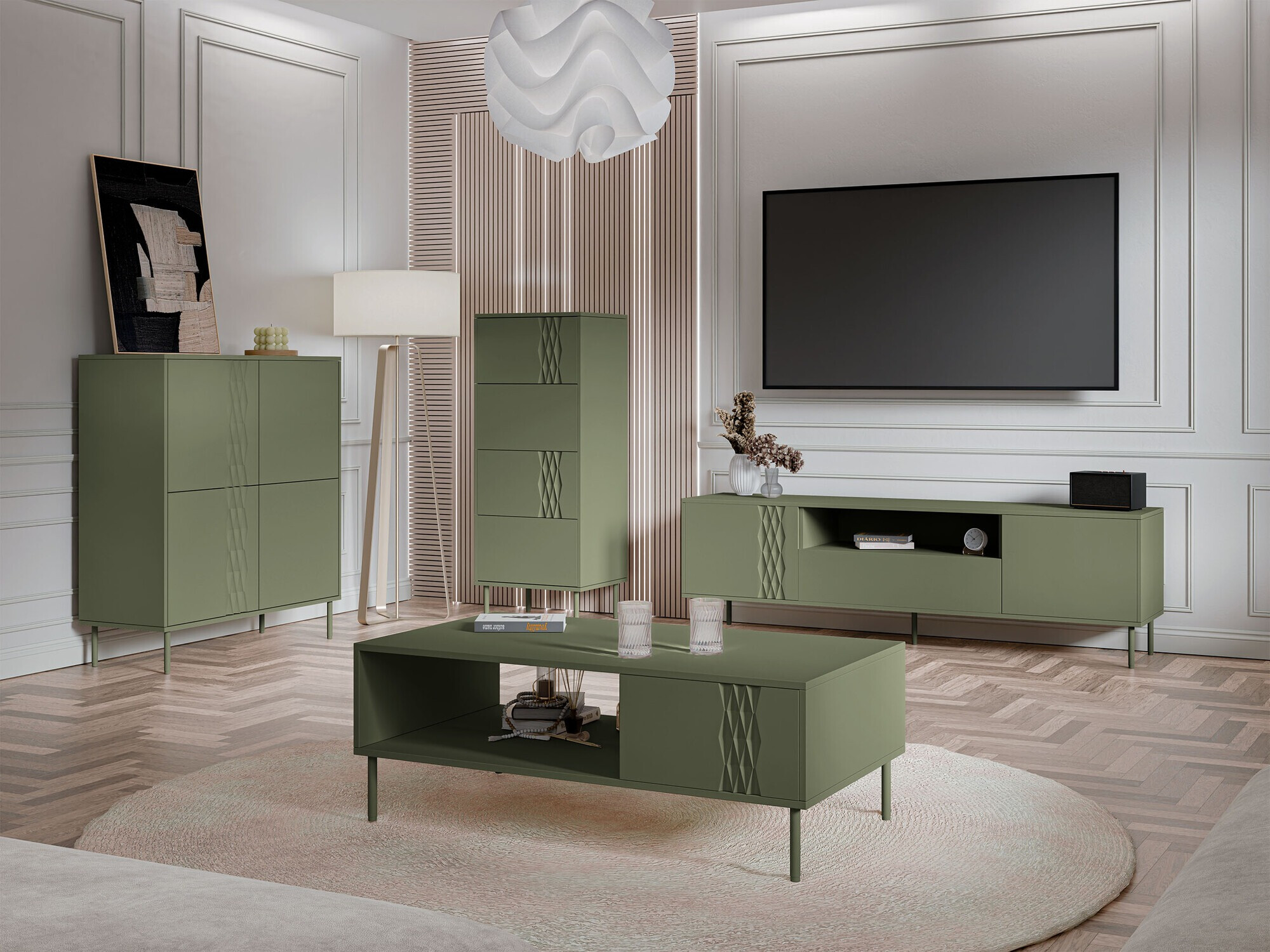 Set de living Tolete 108 (Verde)