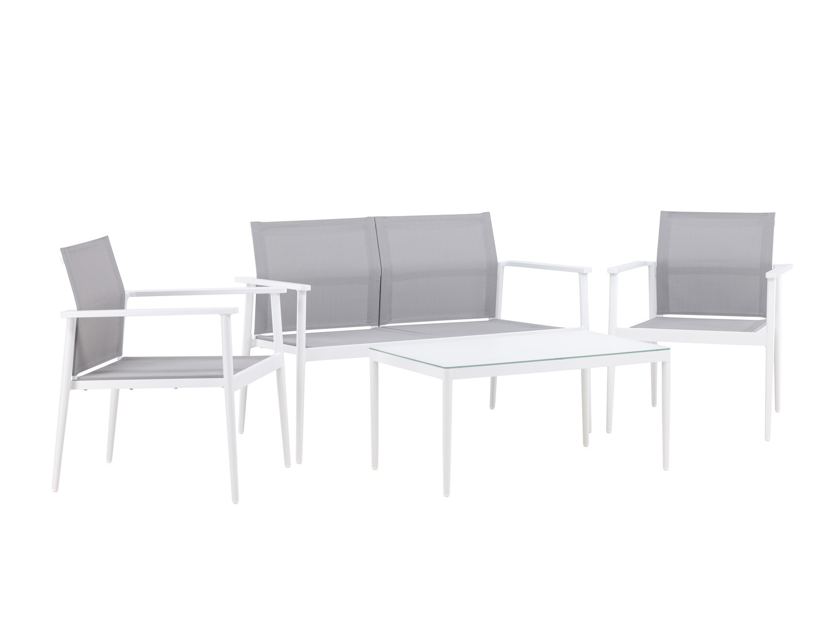 Set mobilier de exterior Dallas 4632 (Alb + Gri)