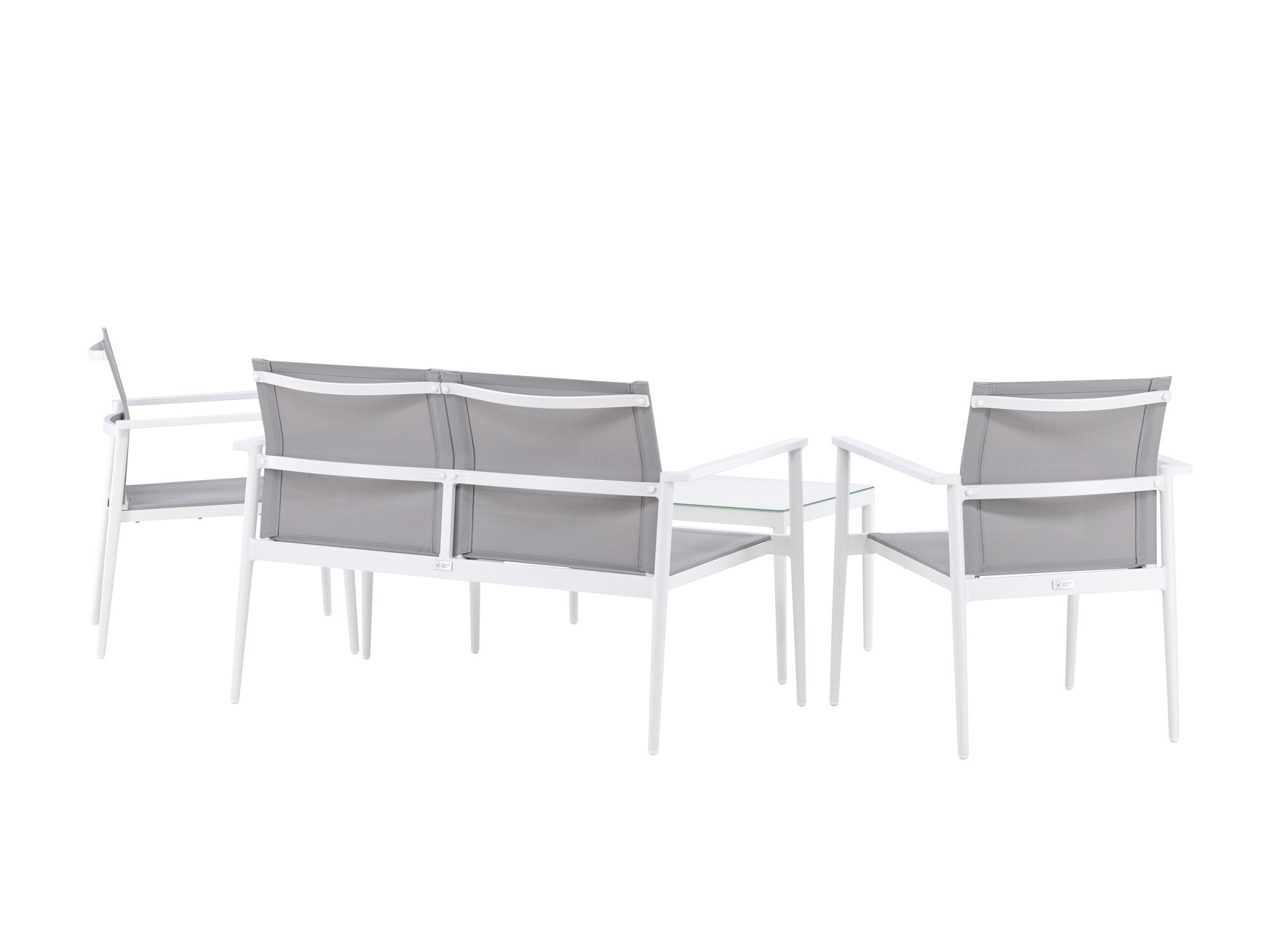 Set mobilier de exterior Dallas 4632 (Alb + Gri)