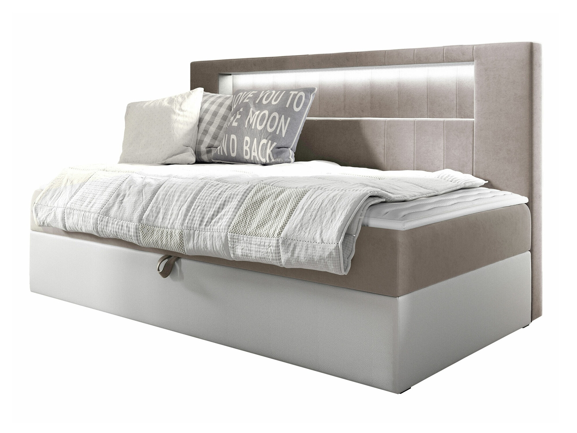 Pat boxspring Lucus IV (Soft 017 + Fresh 1)