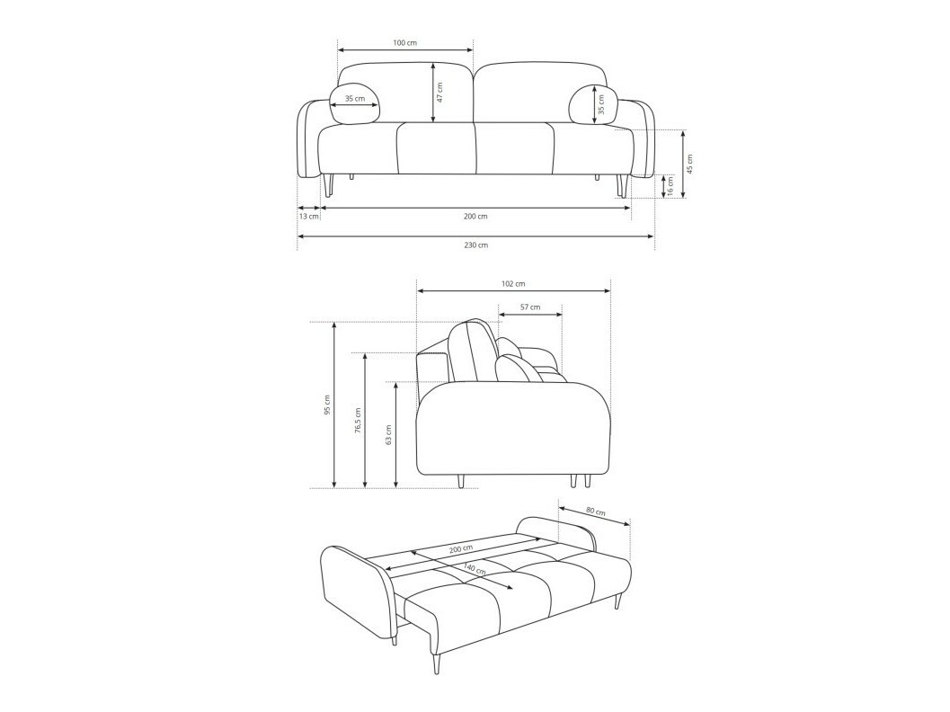 Canapea extensibilă Kingston 151 (Elma 2)
